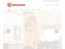 Tablet Screenshot of liondancetoronto.com